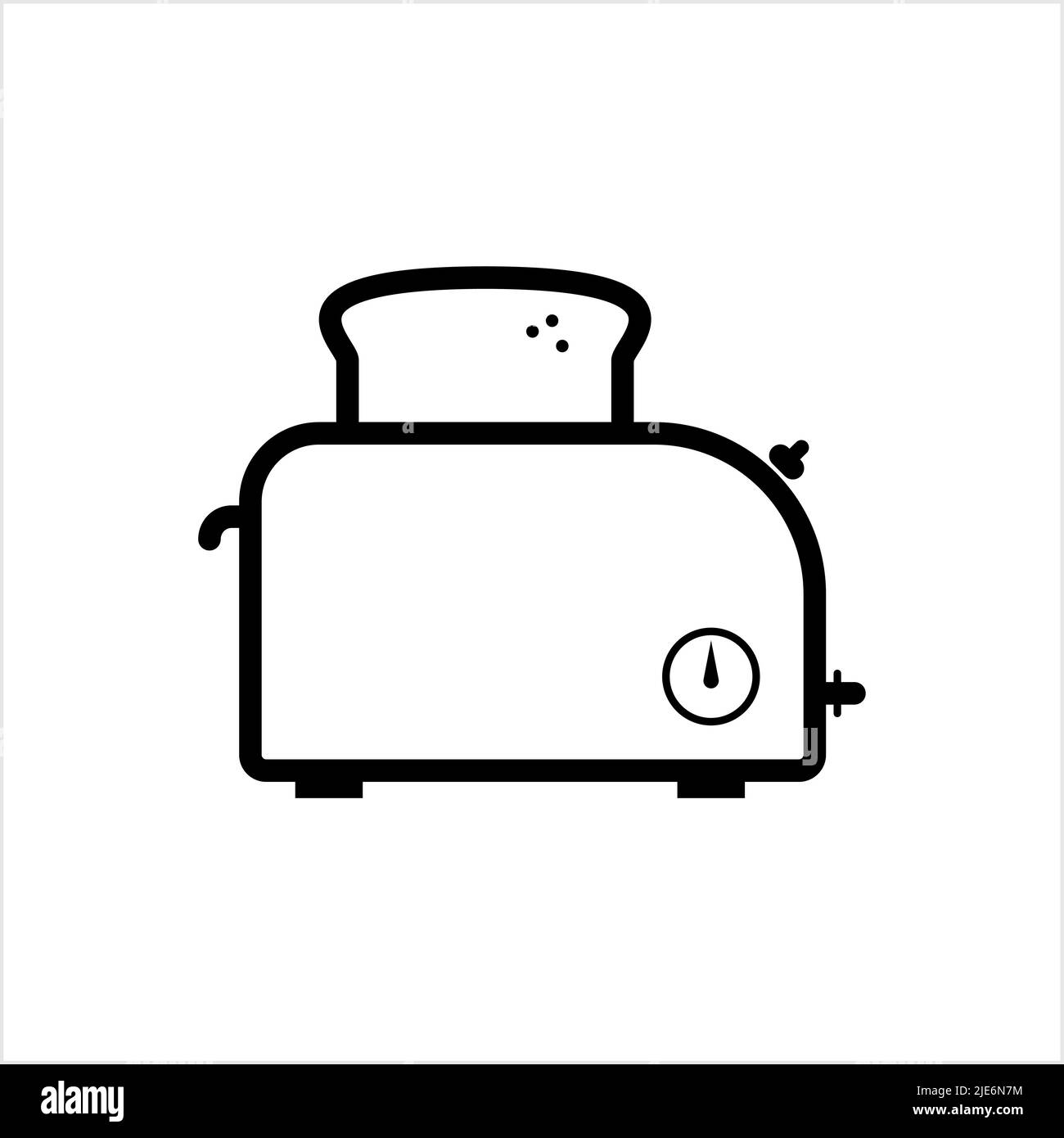 Toaster Icon, Toaster Vector Art Illustration Stock Vector Image & Art