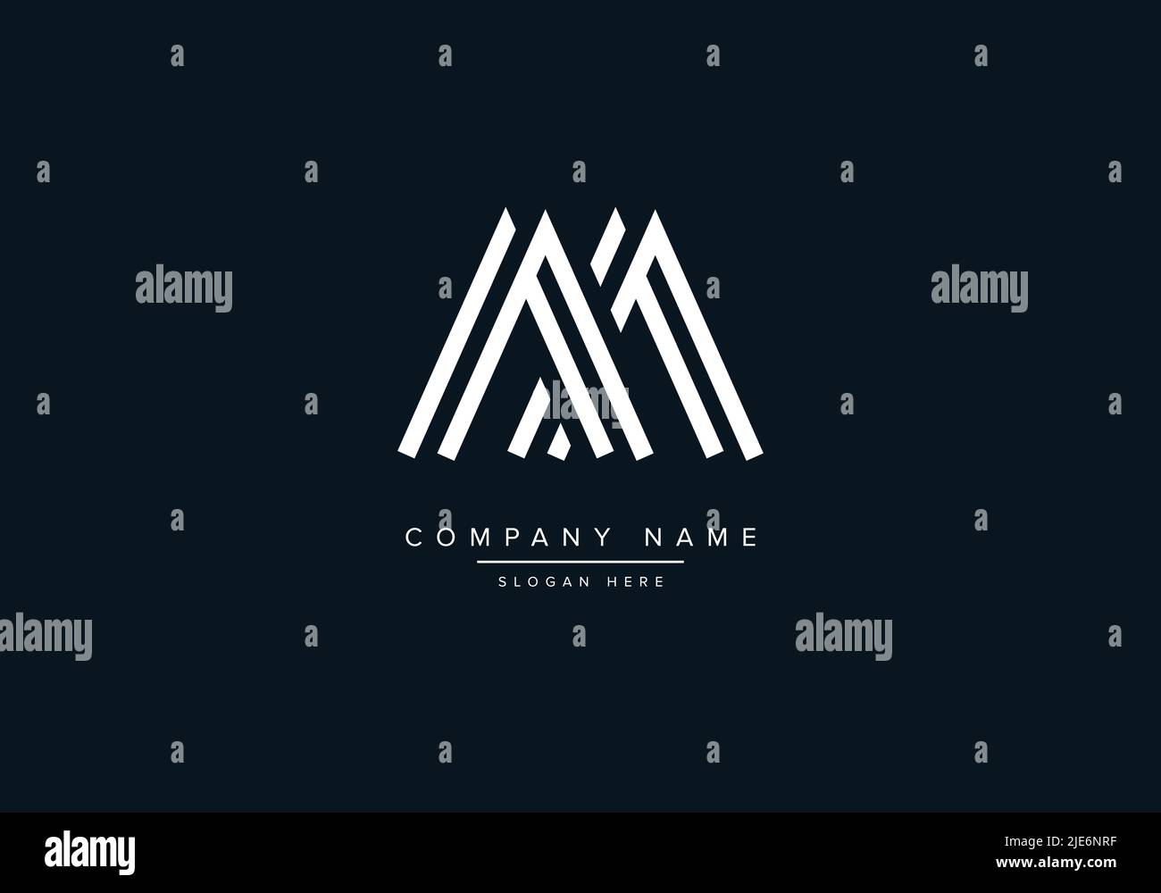Alphabet Abstract Letter Icon Logo AA Stock Vector