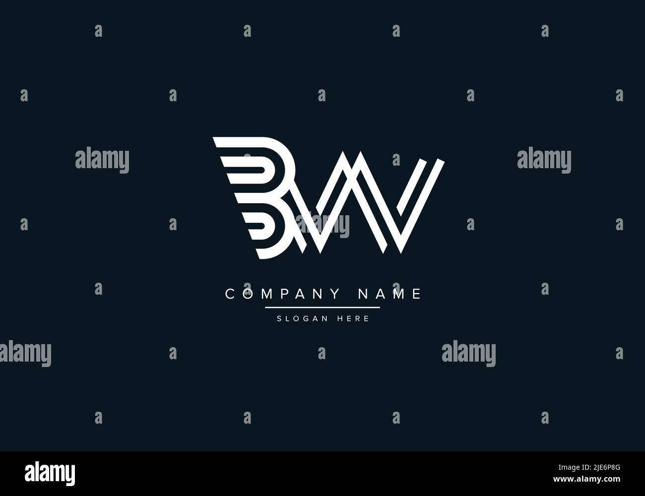 Alphabet Abstract Letter Icon Logo BW Stock Vector