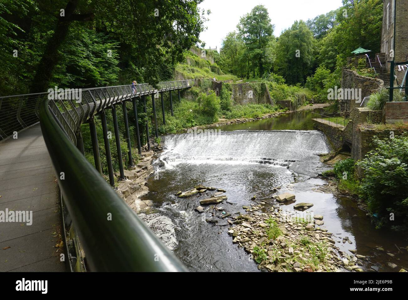 The Millennium Walkway, New Bridge, Derbyshire Stock Photo Alamy