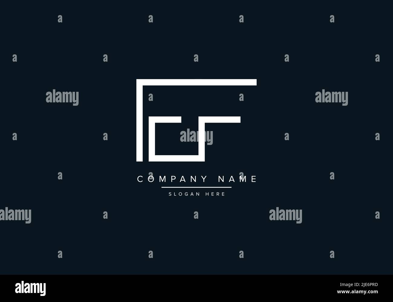 Alphabet Abstract Letter Icon Logo EF Stock Vector