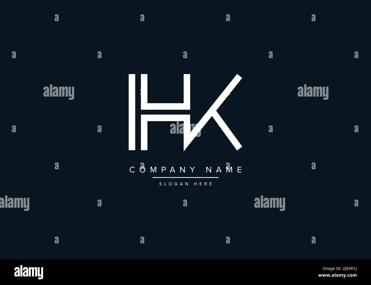 Alphabet Abstract Letter Icon Logo HK Stock Vector Image & Art - Alamy