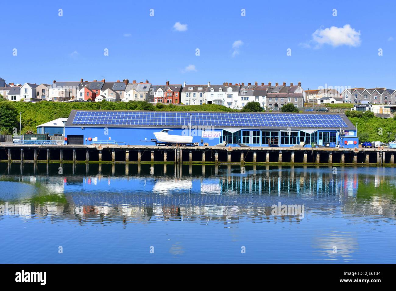 Milford Haven Harbour, Milford Haven, Pembrokeshire, Wales Stock Photo
