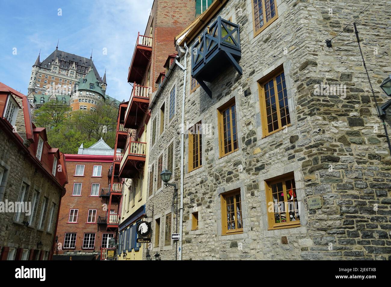 historic buildings, Lower Town, Quebec City, Ville de Québec, Quebec