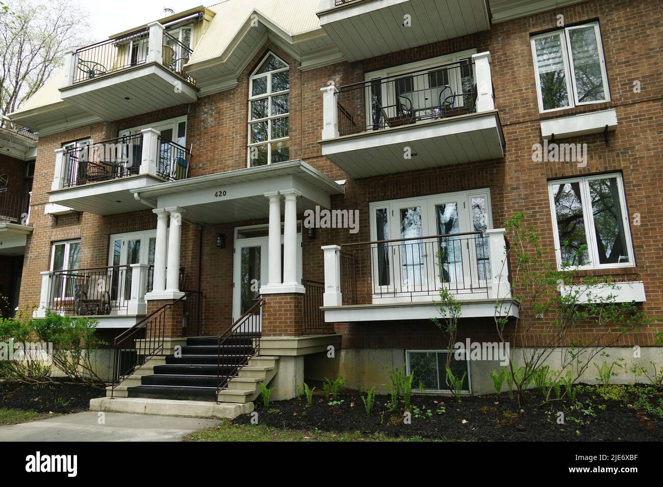 typical Canadian house, Upper Town, Quebec City, Ville de Québec