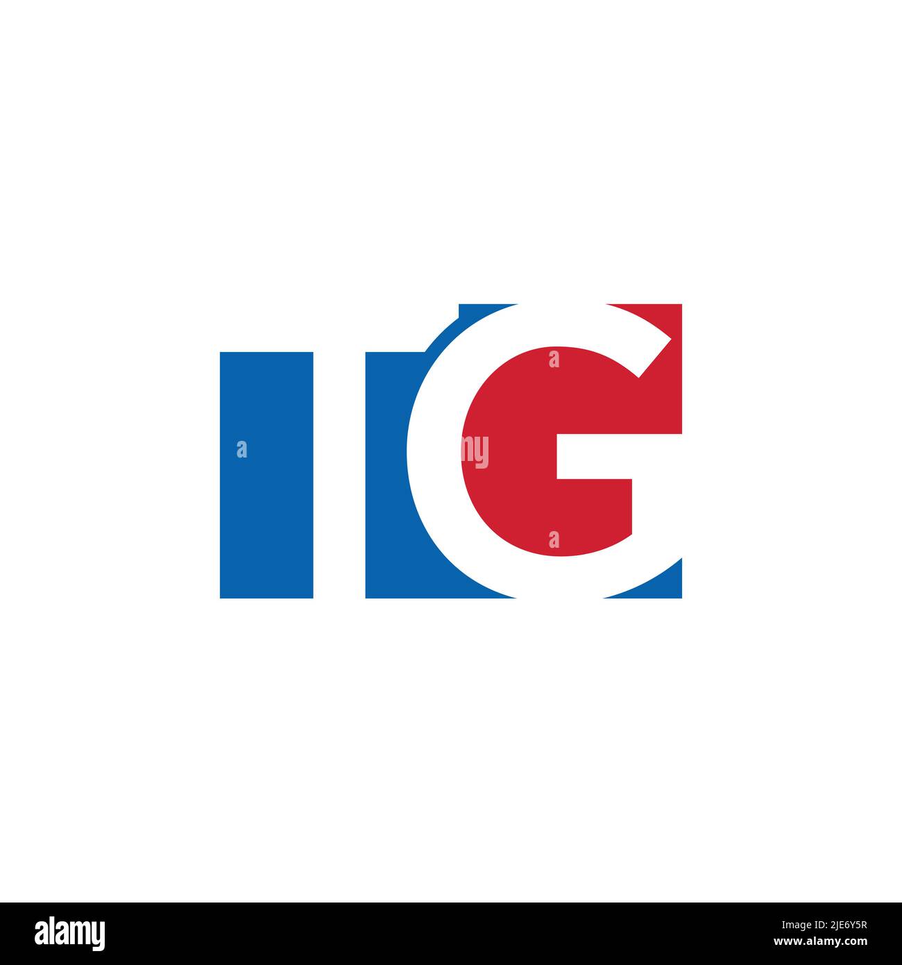 negative space letter TG logo design vector illustration. Stock Vector