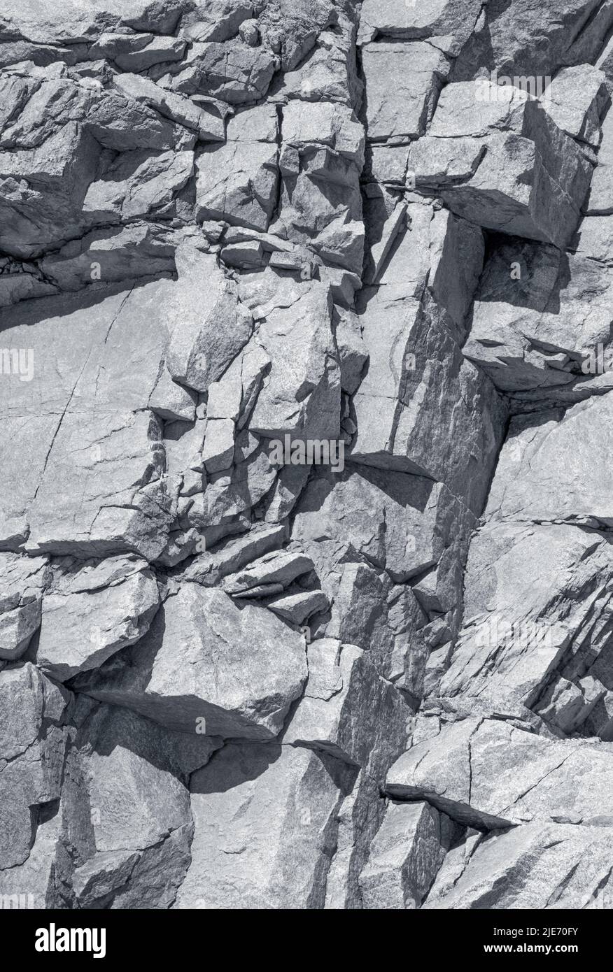Jagged rock surface Stock Photo