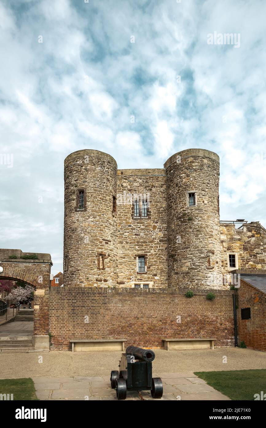 Rye castle or Ypres Tower, Rye, East Sussex, England Stock Photo