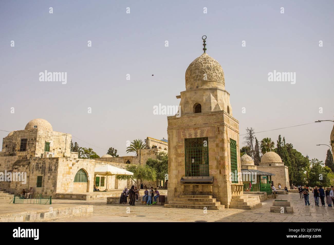 Al-Aqsa Mosque, The Dome Of The Rock And The Squares Of The City Of ...