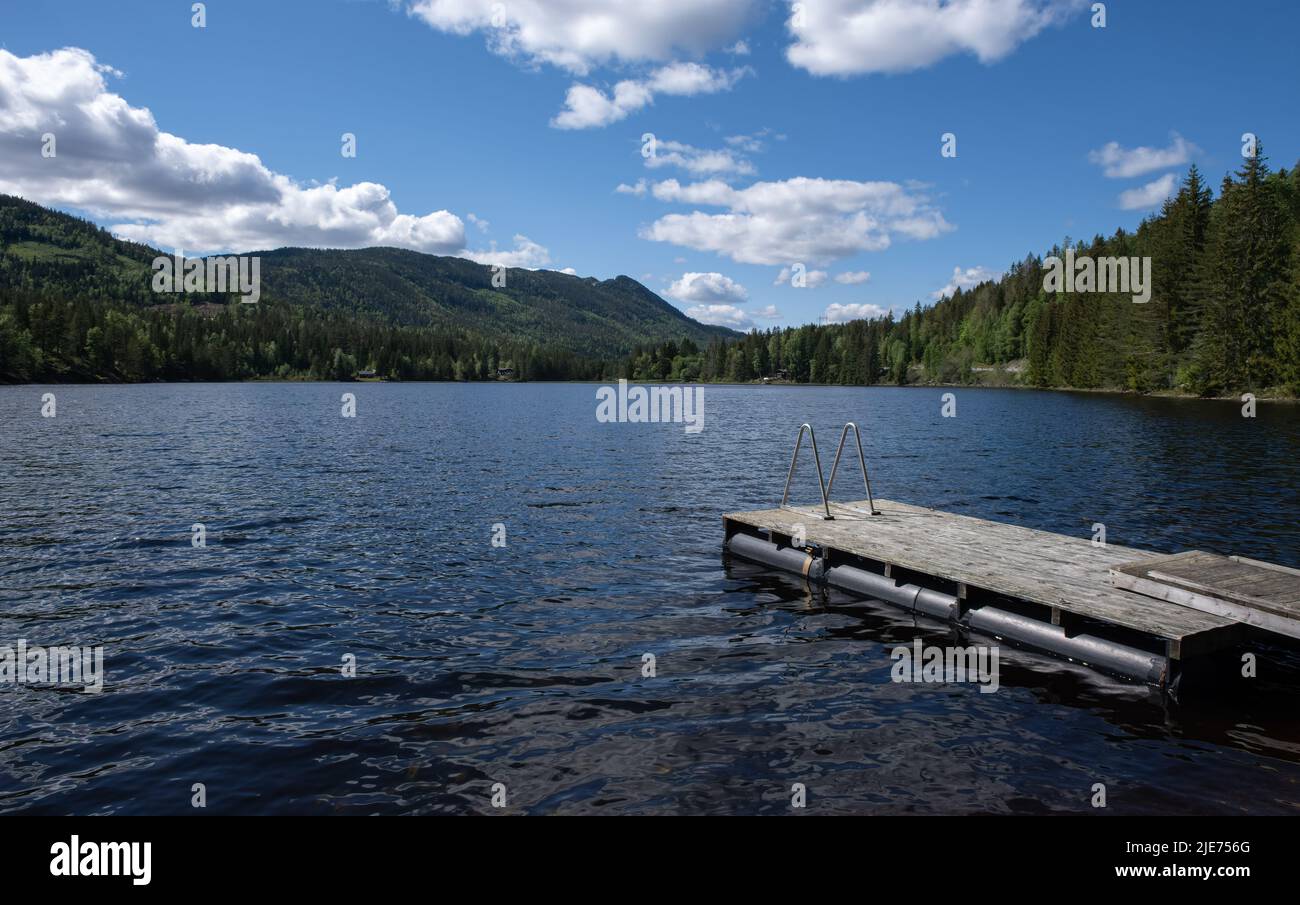 Wooden floating platform hi-res stock photography and images - Alamy