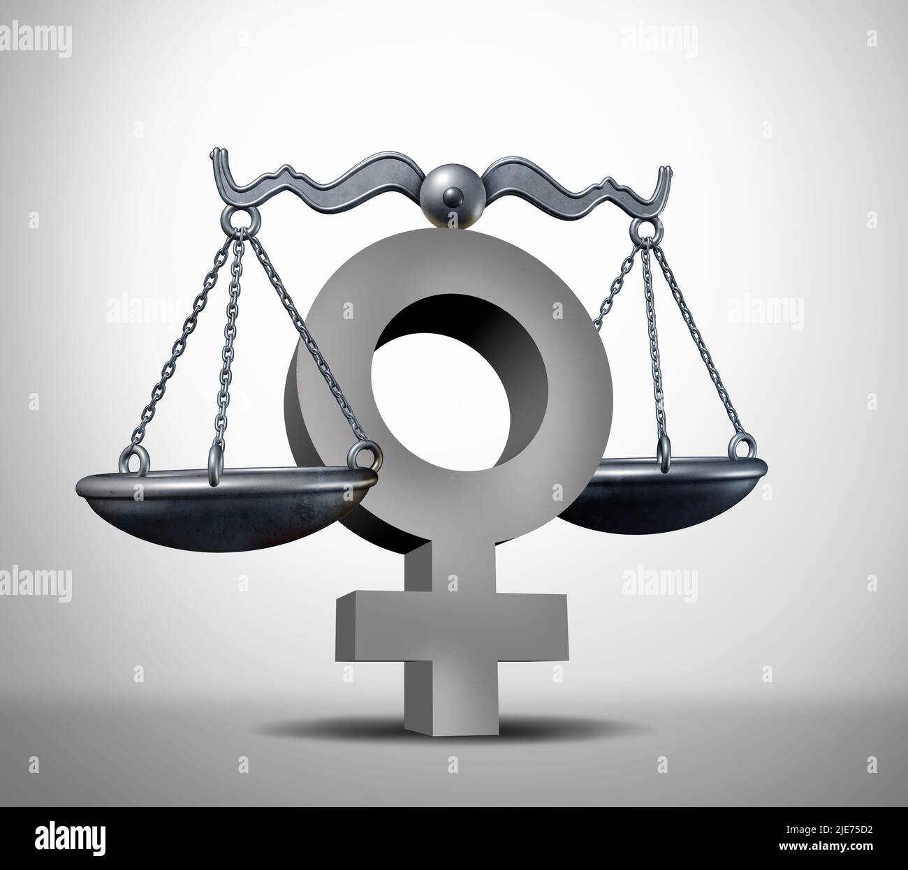 Female reproductive rights and gender equality or Abortion bill women justice as a legal concept for reproduction rights as legislation. Stock Photo