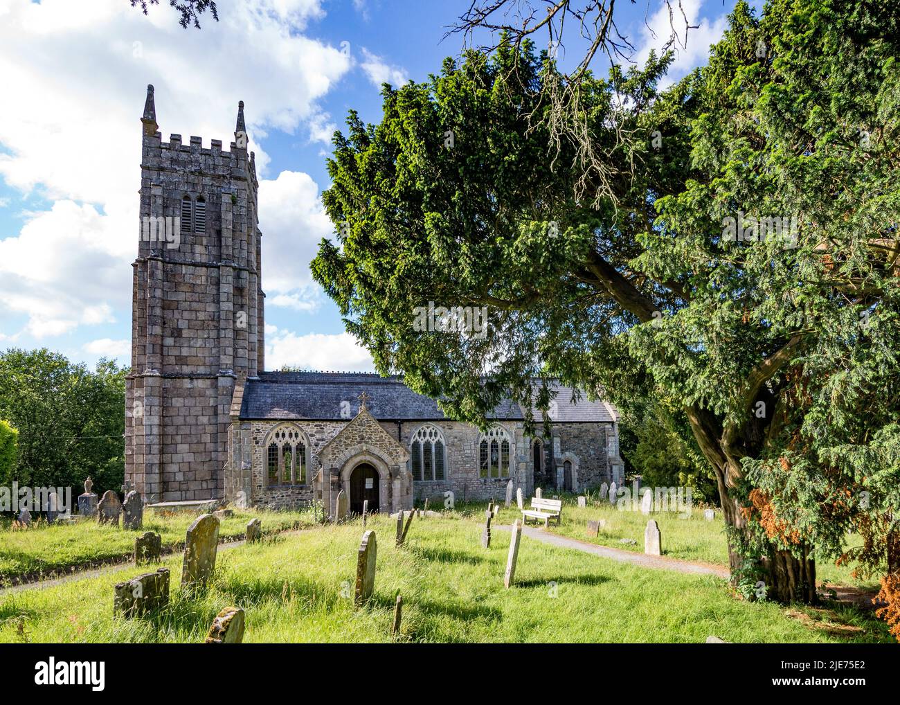 Uk, England, Devonshire, Teign Valley, Christow. St. James' Church ...