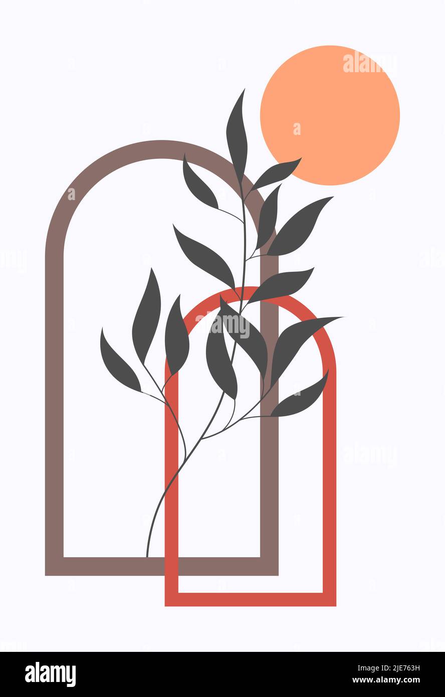Vector illustration. Abstract design with doodles and various shapes. Stock Vector