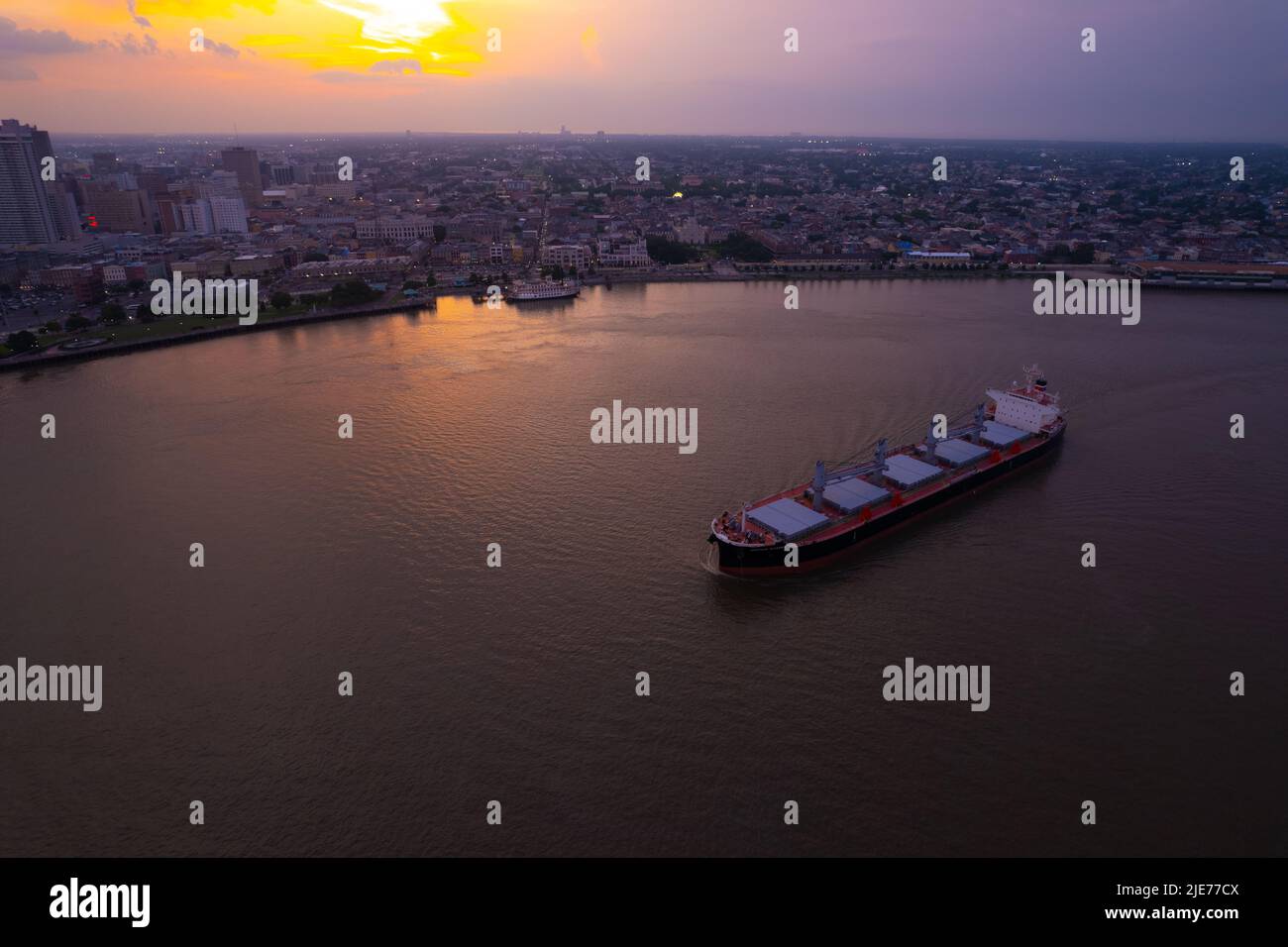 Aerial view of New Orleans Stock Photo