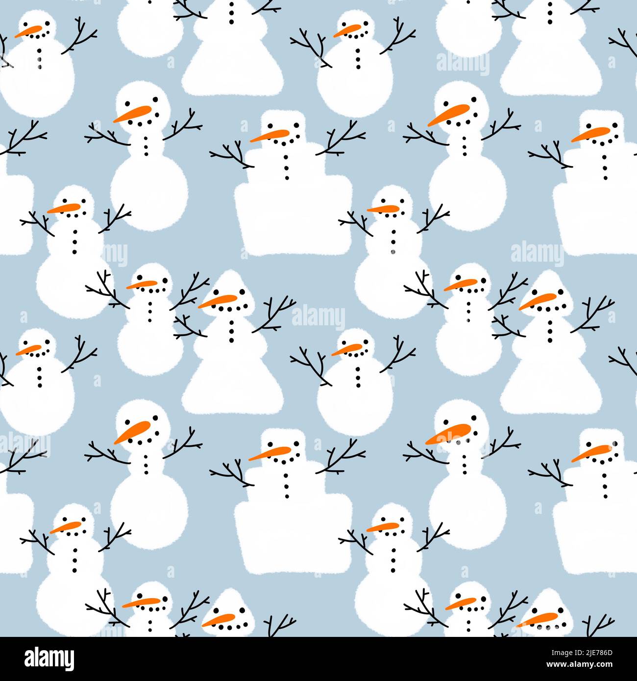 Snowflake seamless pattern. Christmas wrapping paper. Holiday hand drawn  geometric repeat simple ornate. Snow vector silhouette elements.  Scandinavian nordic design for print backdrop card, textile. Stock Vector