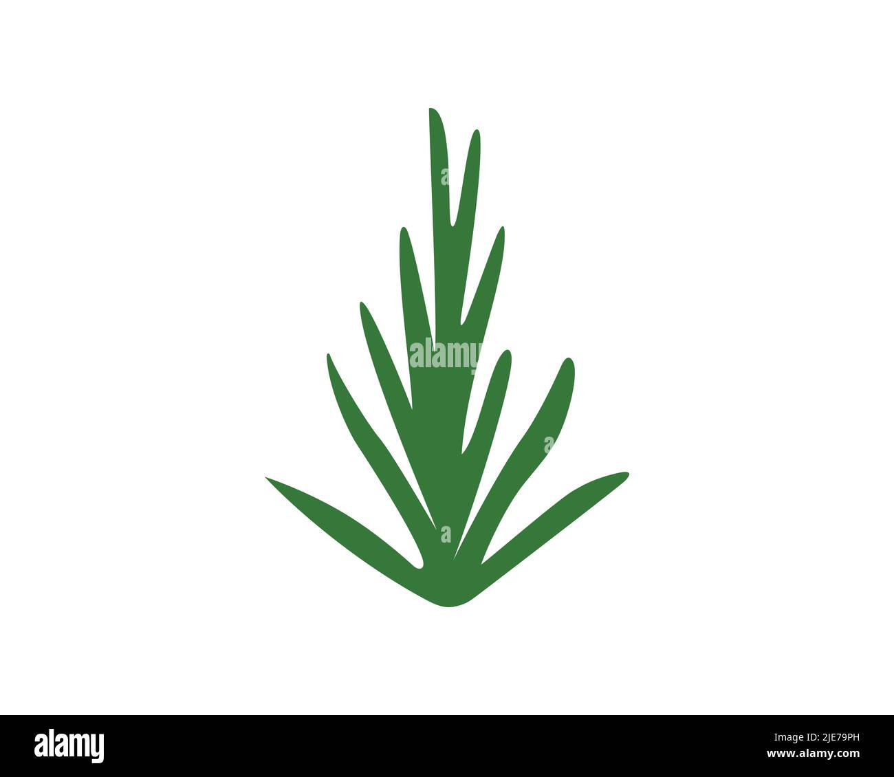Lawncare Symbol visualized with Simple Touch Stock Vector