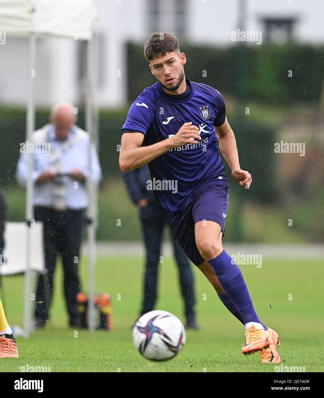 Anderlecht's Antoine Colassin pictured in action during a friendly ...