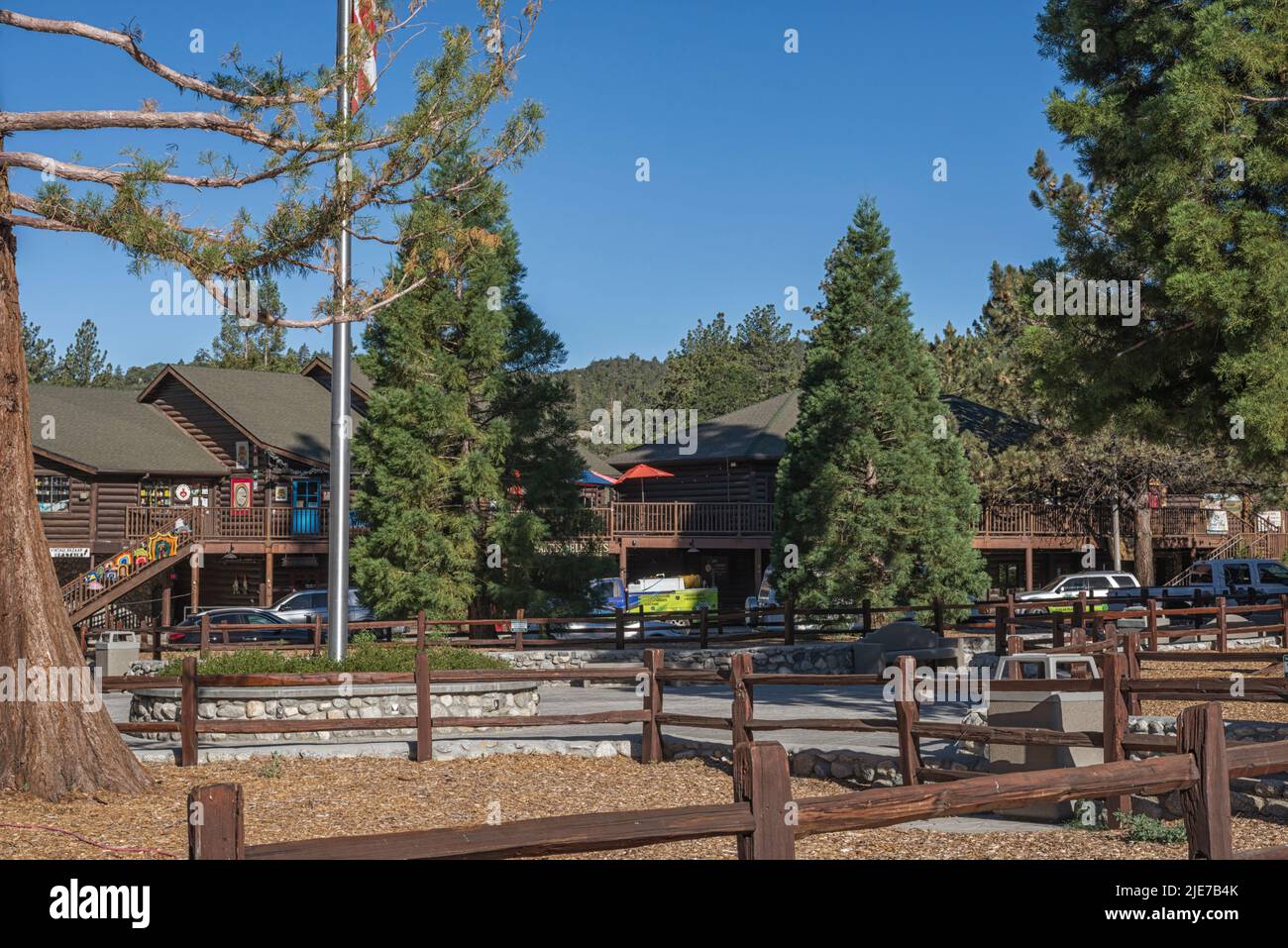 The center of town in Idyllwild, California, USA Stock Photo Alamy