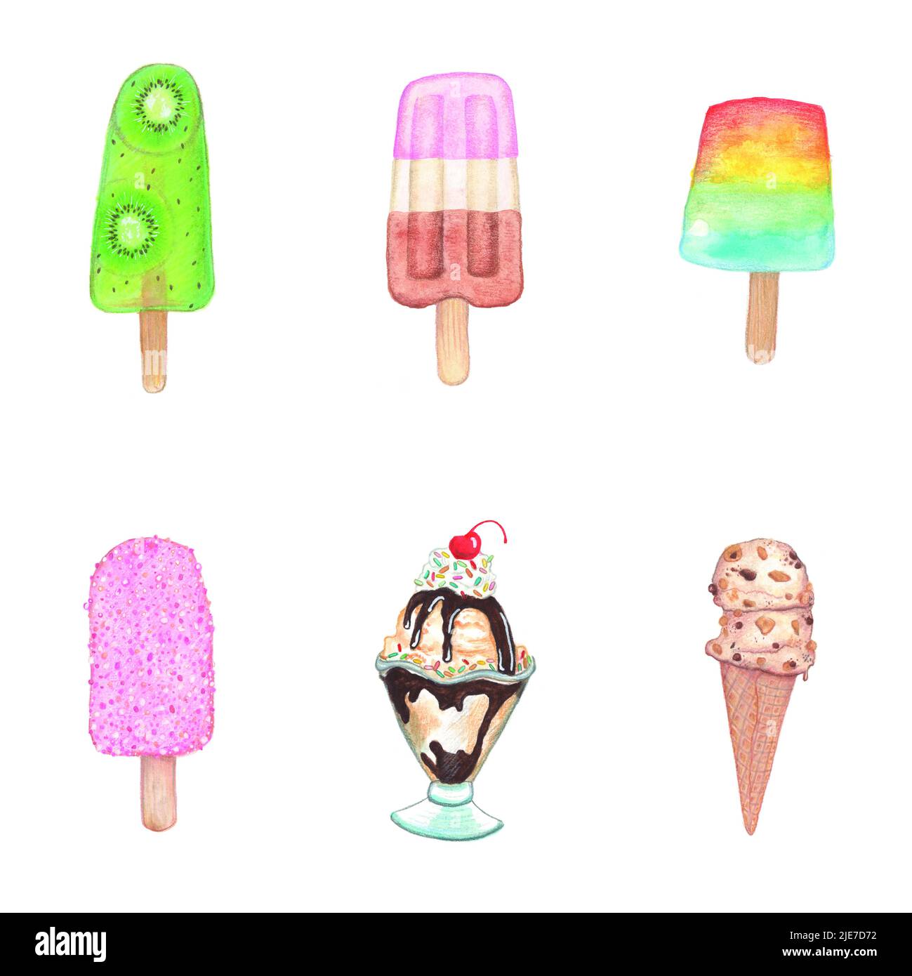 Ice cream shop Cut Out Stock Images & Pictures - Alamy