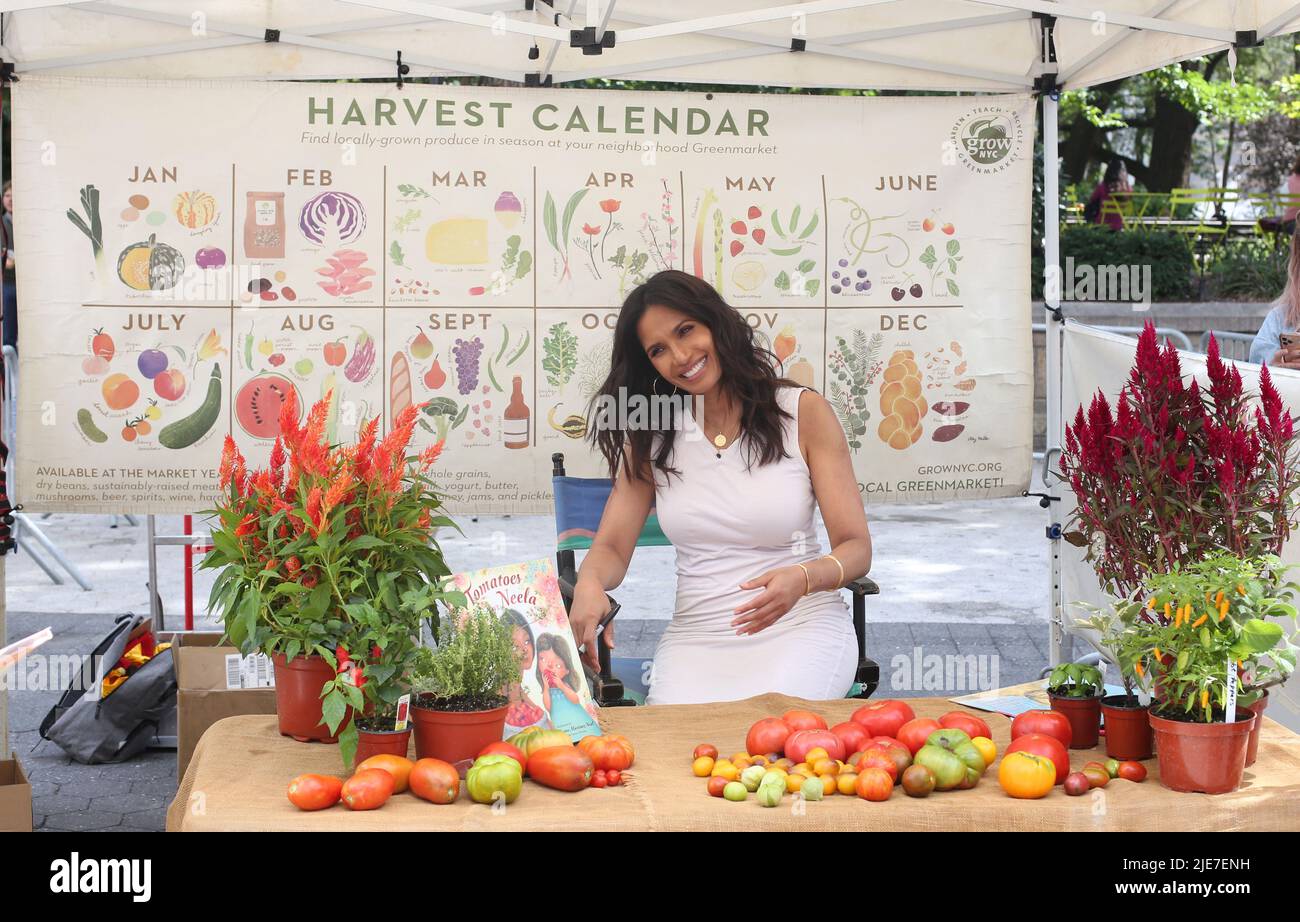 Padma Lakshmi book signing for her book Tomatoes for Neela Held at