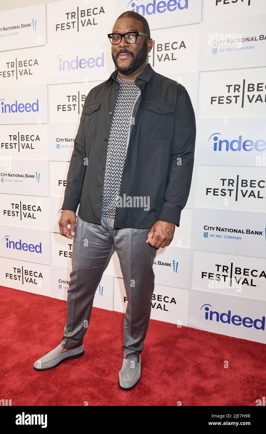 NEW YORK, NY, USA JUNE 13, 2022 Tyler Perry attends the Tribeca