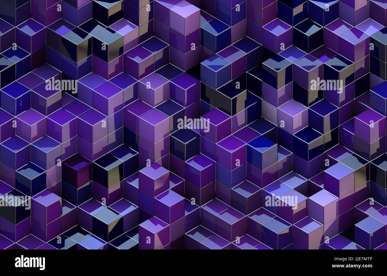 White cubes set 3d hi-res stock photography and images - Alamy