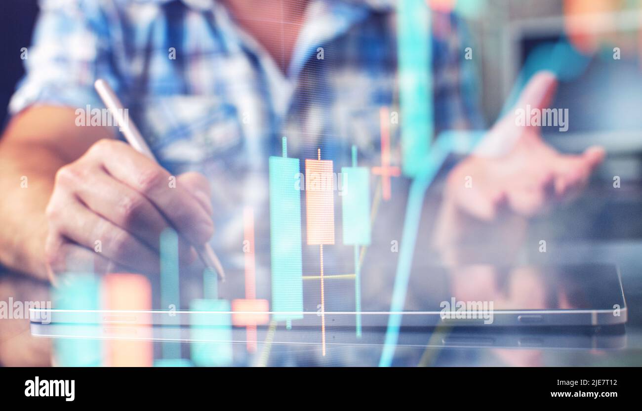 Business banner with copy space. Saving money concept. Virtual ...