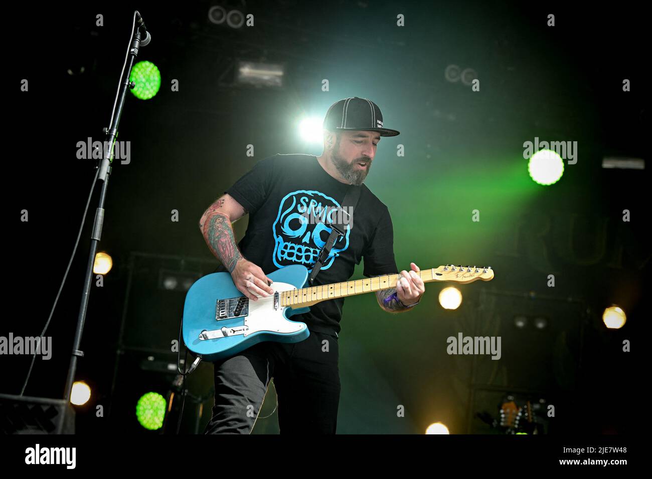 The Rumjacks performing live during day 6 of Hellfest Open Air Festival, in Clisson, France on June 25, 2022. Photo by Julien Reynaud/APS-Medias/ABACAPRESS.COM Stock Photo