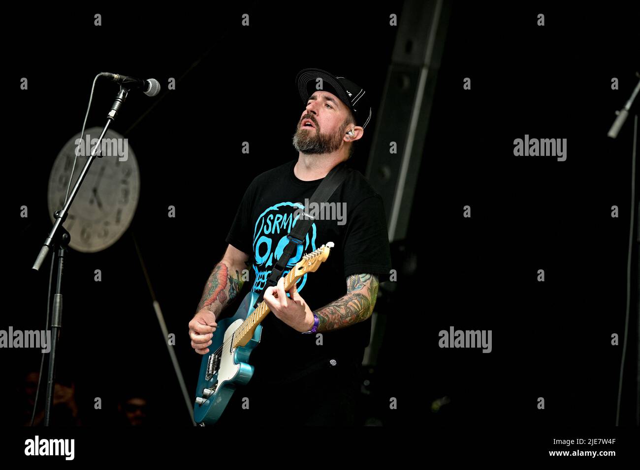 The Rumjacks performing live during day 6 of Hellfest Open Air Festival, in Clisson, France on June 25, 2022. Photo by Julien Reynaud/APS-Medias/ABACAPRESS.COM Stock Photo