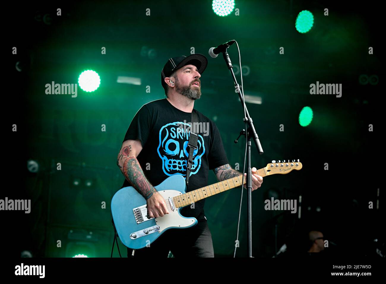 The Rumjacks performing live during day 6 of Hellfest Open Air Festival, in Clisson, France on June 25, 2022. Photo by Julien Reynaud/APS-Medias/ABACAPRESS.COM Stock Photo