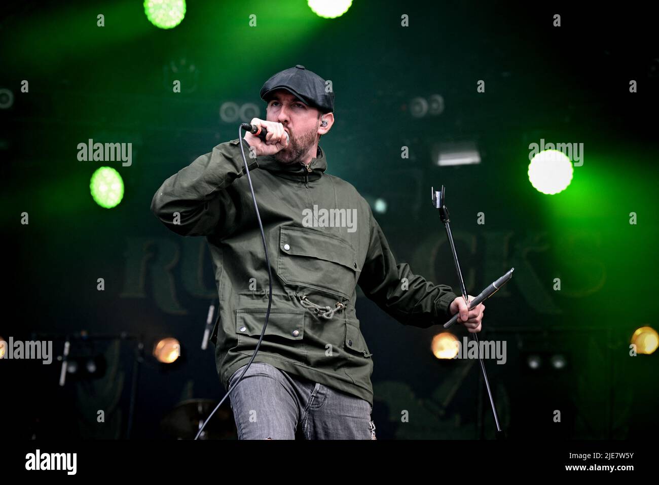 The Rumjacks performing live during day 6 of Hellfest Open Air Festival, in Clisson, France on June 25, 2022. Photo by Julien Reynaud/APS-Medias/ABACAPRESS.COM Stock Photo