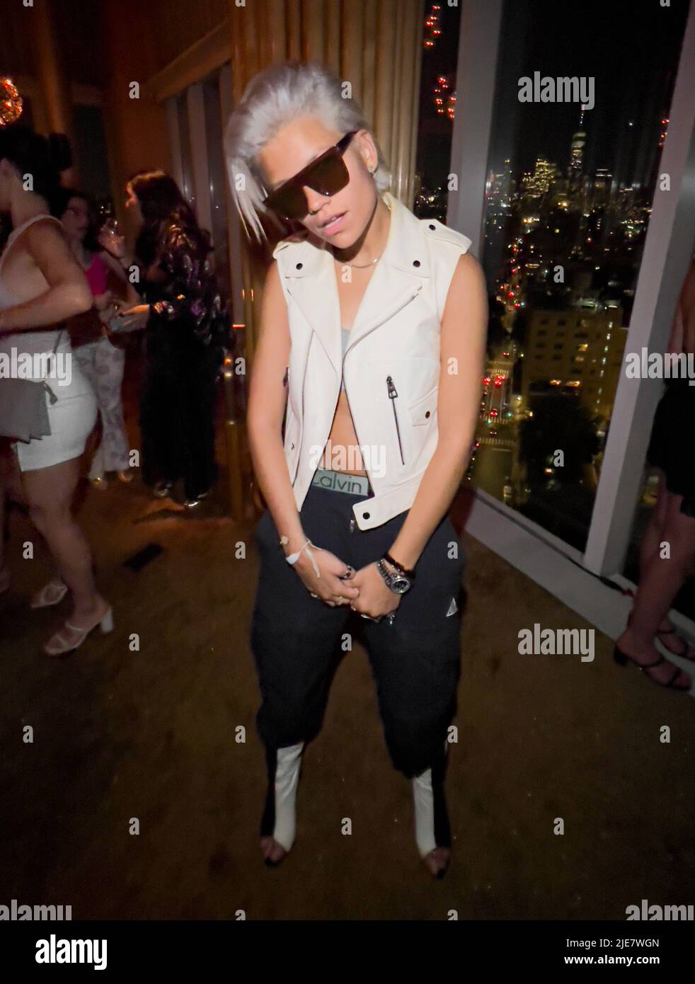 New York City, June 25, 2022 Victoria Brito attends the Blonds X Razor