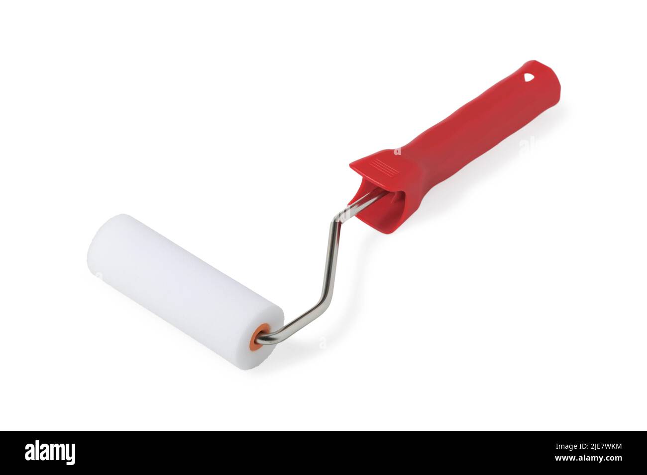 Foam paint roller isolated on white background Stock Photo
