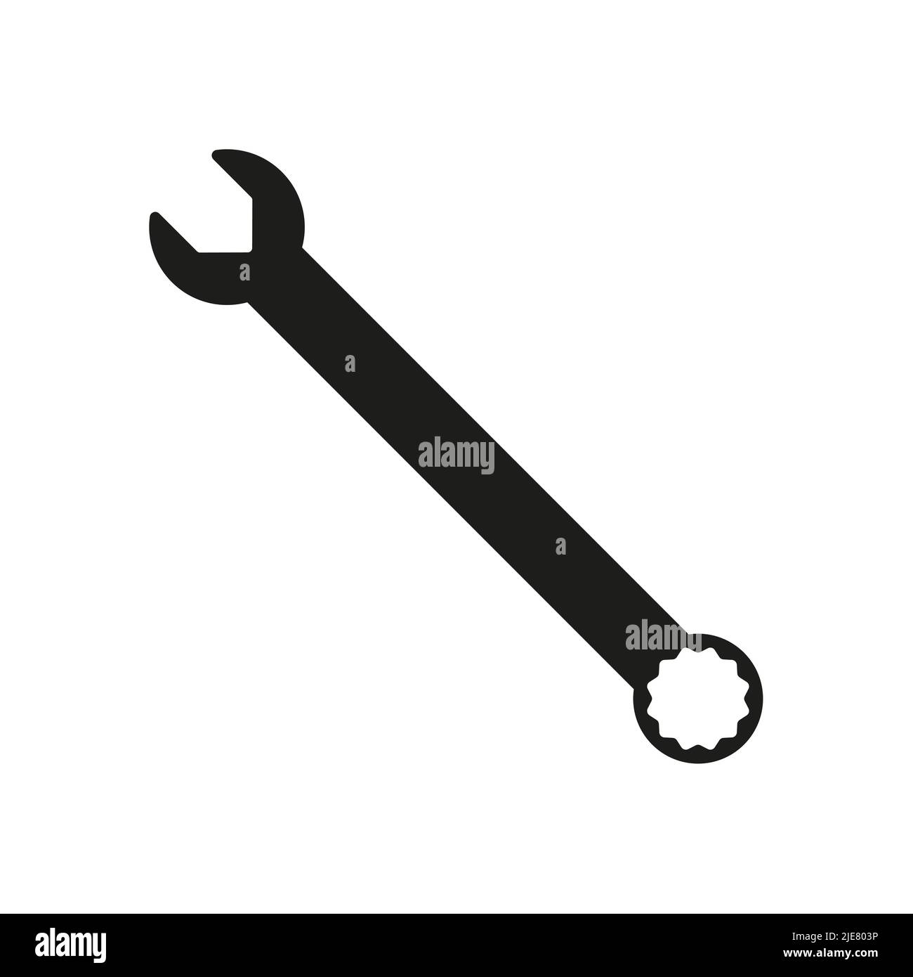 Ring spanner vector icon on white background Stock Vector Image & Art ...