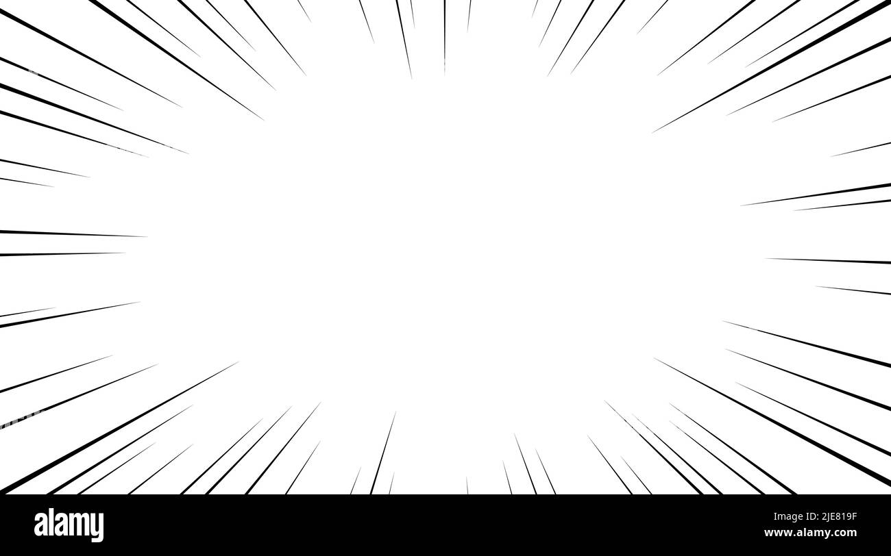 Manga Frame With Speed Radial Lines Comic Anime Flash Effect Vector  Splash Blast Zoom Cartoon Superhero Banner Crash Bang On Transparent  Background Explosion Bomb Template Retro Illustration Royalty Free SVG  Cliparts Vectors
