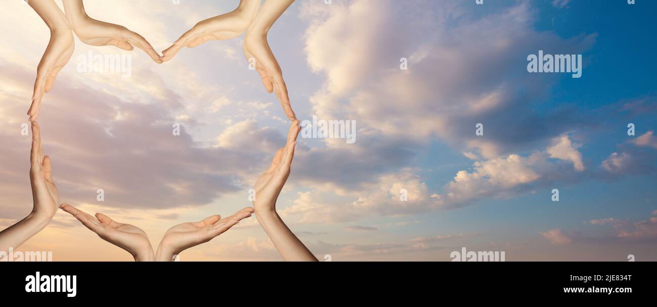 Human hands open palm up worship. Eucharist Therapy Bless God Helping Stock Photo