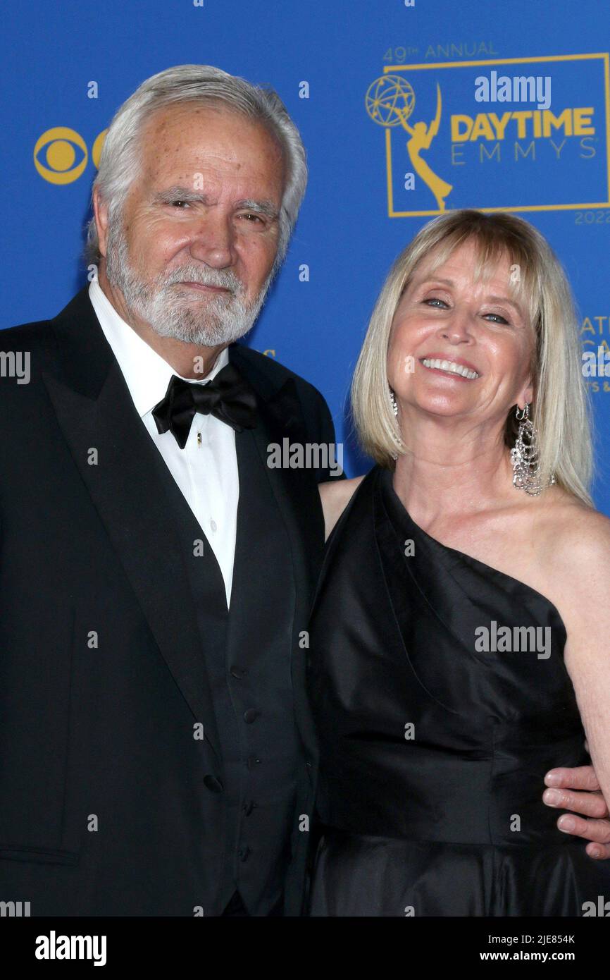 Pasadena, CA. 24th June, 2022. John McCook, Laurette Spang McCook at  arrivals for 49th Annual Daytime Emmy Awards - Part 2, Pasadena Convention  Center, Pasadena, CA June 24, 2022. Credit: Priscilla Grant/Everett