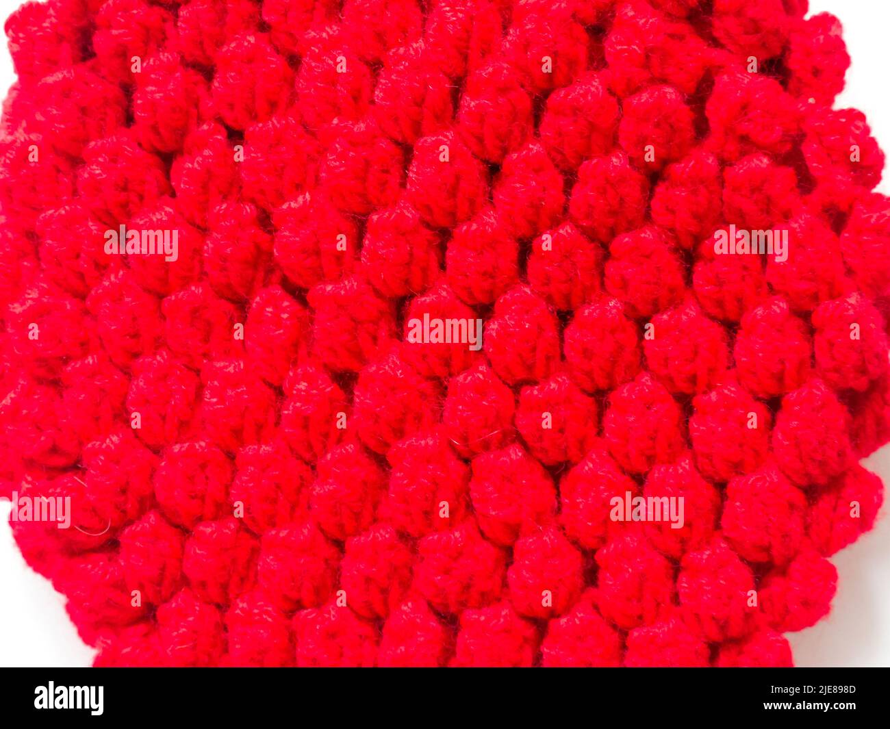 The vintage handmade Knitting patterns Strawberry. Stock Photo