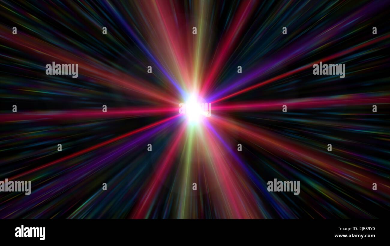 light effect abstract star burst flash laser beam illustration Stock