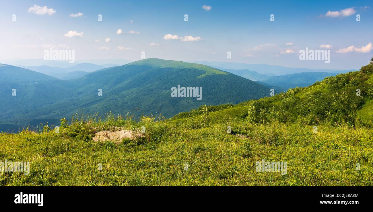 beautiful mountain landscape in summer. stones and rocks on a high ...