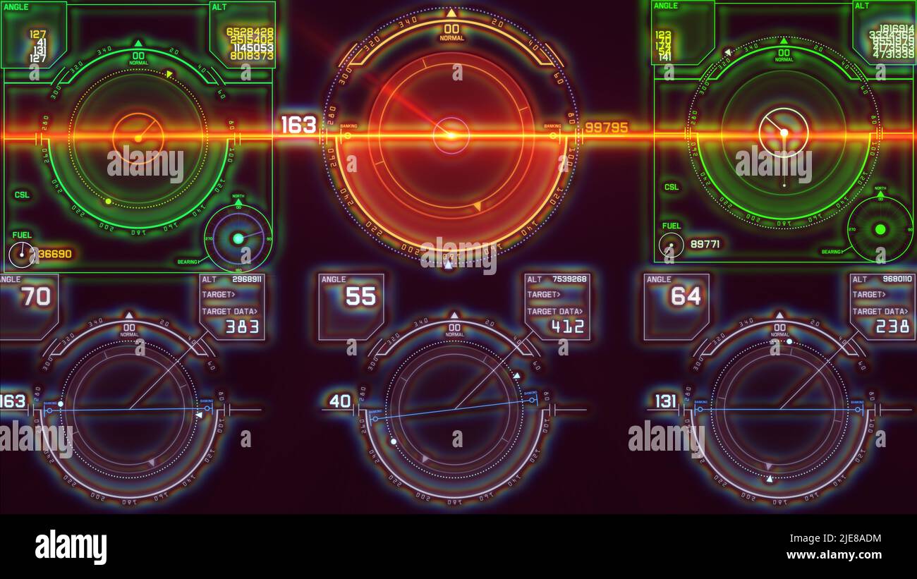 flight control panel instrument navigation light illustration Stock ...