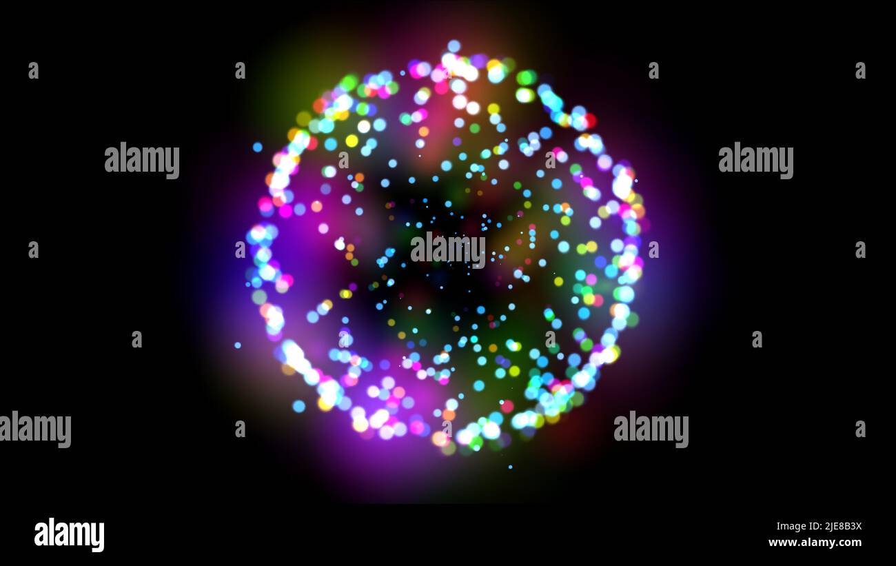 cell particle light ray color, illustration render Stock Photo - Alamy