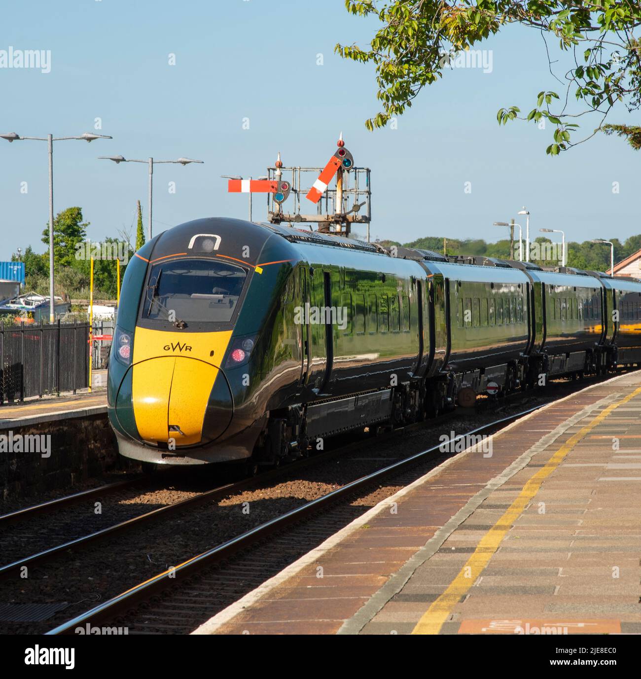 St Erth, Cornwall, England, UK. 2022. London bound railway train