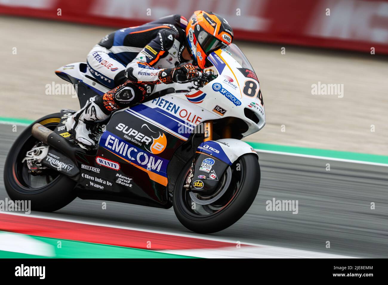 ASSEN Zonta Van Den Goorbergh (NED) on his Kalex in action during the Moto2 final on June 26 ASSEN Zonta Van Den Goorbergh (NED) on his Kalex in action during the Moto2 final on June 26