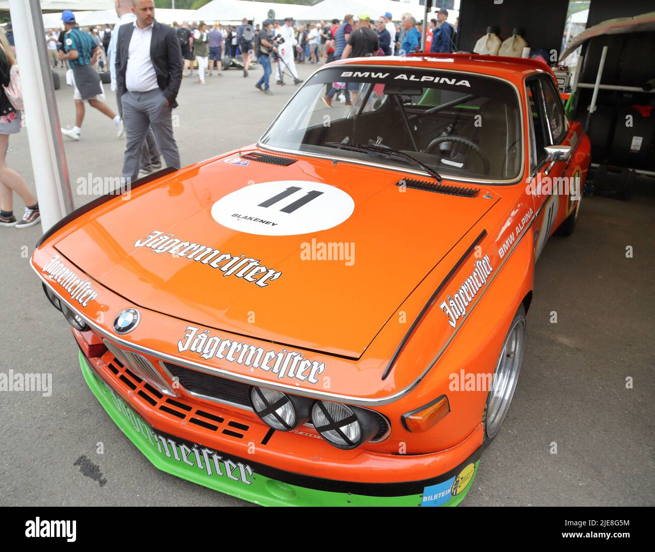 Alpina BMW 3.0 CSL racing car at the Festival of Speed 2022 at Goodwood ...