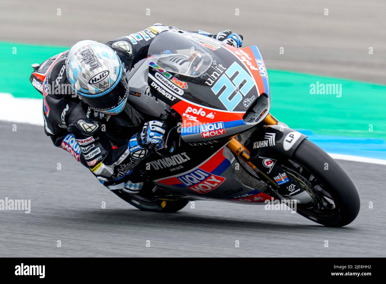 ASSEN, NETHERLANDS - JUNE 26: Marcel Schrotter of Liqui Moly Intact GP and Belgium during the Moto2 of Netherlands at TT Assen on June 26, 2022 in Assen, Netherlands. (Photo by Patrick Goosen/Orange Pictures) Stock Photo