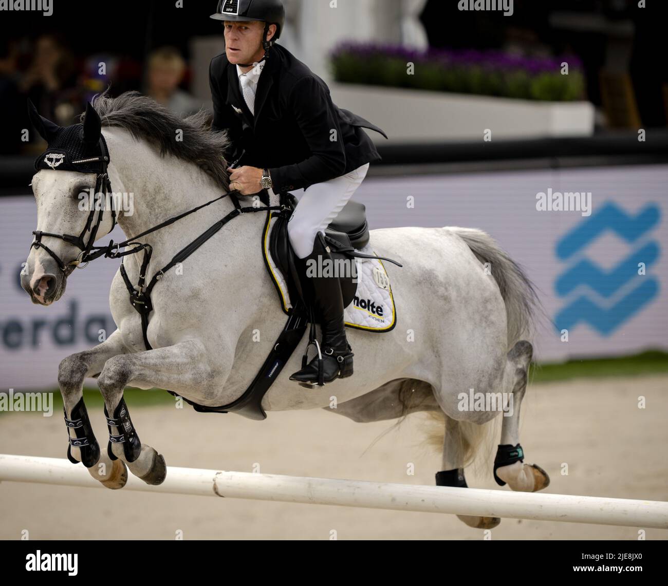 ROTTERDAM Marcus Ehning (Germany) in action during the Nations Cup