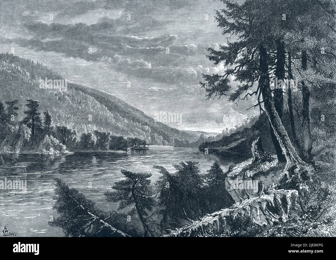 Lewistown Narrows on the Juniata river Philadelphia Stock Photo Alamy