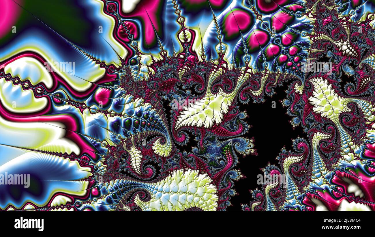Abstract Computer generated Fractal design. A fractal is a never-ending ...