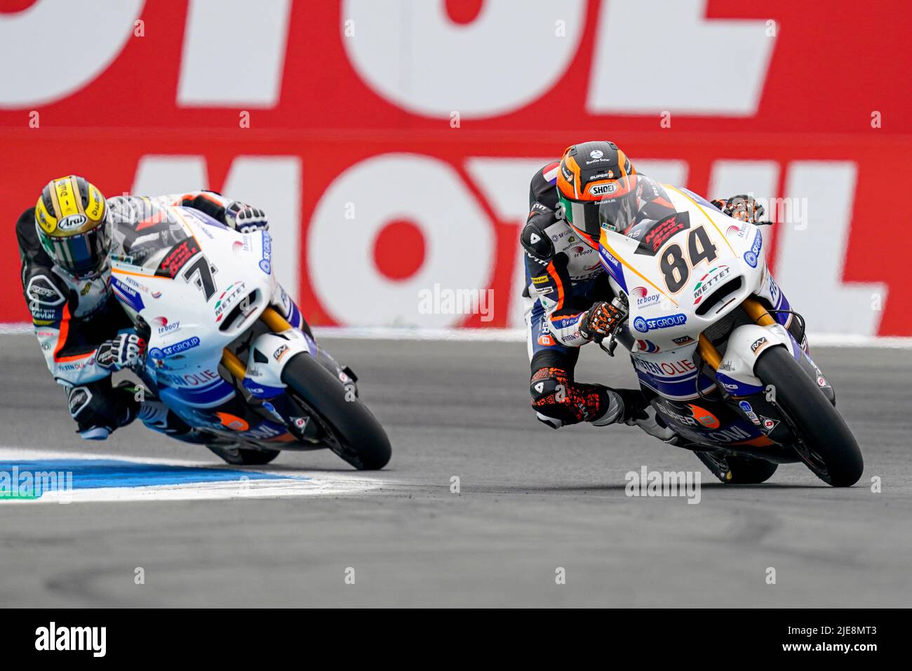 ASSEN, NETHERLANDS JUNE 26 Zonta Van Den Goorbergh of RW Racing GP and The Netherlands during ASSEN, NETHERLANDS JUNE 26 Zonta Van Den Goorbergh of RW Racing GP and The Netherlands during